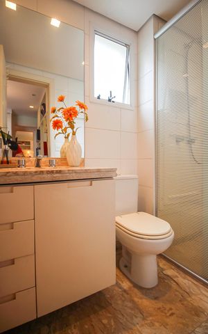 Apartamento à venda com 129m², 3 quartos e 3 vagasBanheiro da Suíte 3