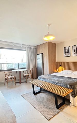 Studio à venda com 28m², 1 quarto e sem vaga Studio à venda com 28m², 1 quarto e sem vagaStudio