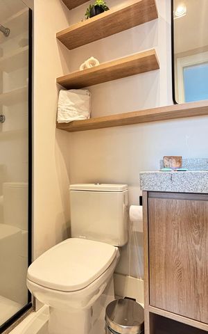 Studio à venda com 28m², 1 quarto e sem vaga Studio à venda com 28m², 1 quarto e sem vagaBanheiro