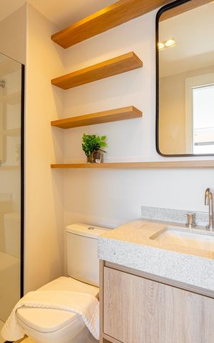 Apartamento à venda com 28m², 1 quarto e sem vaga Apartamento à venda com 28m², 1 quarto e sem vagaBanheiro