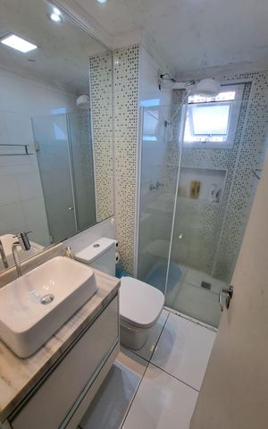 Apartamento à venda com 48m², 2 quartos e 1 vaga Apartamento à venda com 48m², 2 quartos e 1 vagaBanheiro