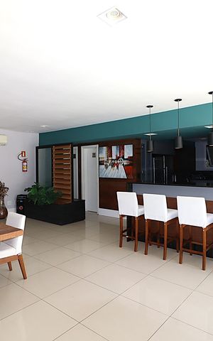 Apartamento para alugar com 75m², 3 quartos e 2 vagasÁrea comum - Salão de festas