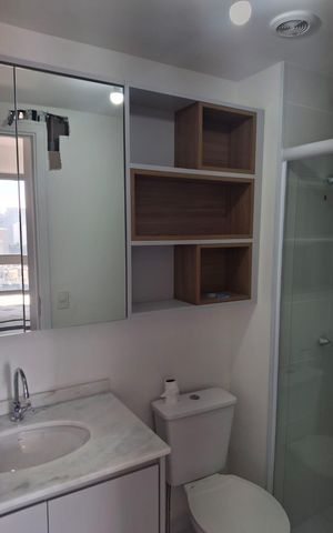 Studio à venda com 25m², 1 quarto e sem vaga Studio à venda com 25m², 1 quarto e sem vagaBanheiro
