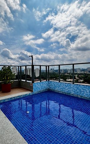 Studio para alugar com 25m², 1 quarto e sem vaga Studio para alugar com 25m², 1 quarto e sem vagaPiscina