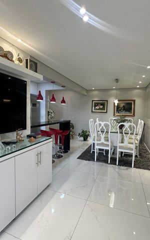 Apartamento à venda com 76m², 1 quarto e 2 vagasSala
