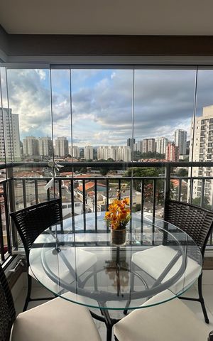 Apartamento à venda com 76m², 1 quarto e 2 vagasVaranda da Sala