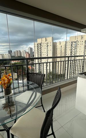 Apartamento à venda com 76m², 1 quarto e 2 vagasVaranda da Sala