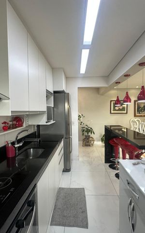 Apartamento à venda com 76m², 1 quarto e 2 vagasCozinha