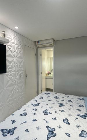 Apartamento à venda com 76m², 1 quarto e 2 vagasSuíte