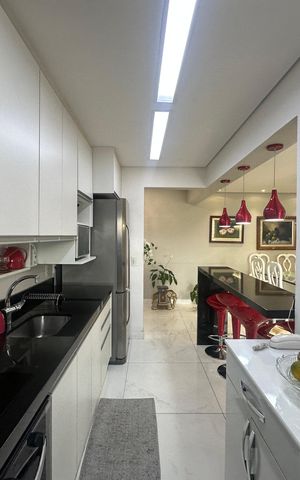 Apartamento à venda com 76m², 1 quarto e 2 vagasCozinha