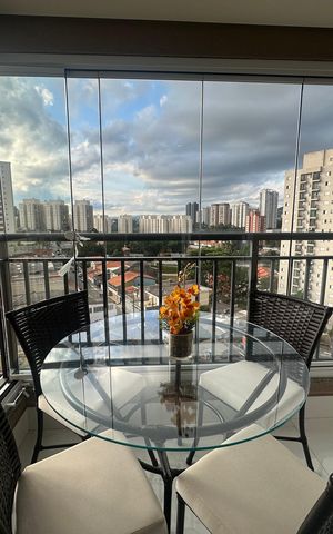 Apartamento à venda com 76m², 1 quarto e 2 vagasVaranda da Sala
