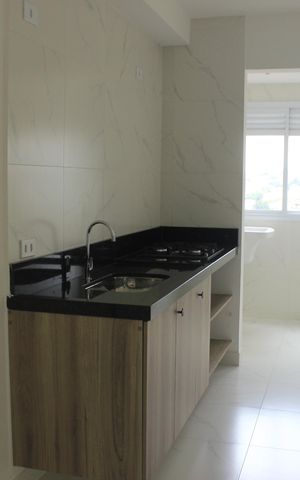 Apartamento à venda com 52m², 2 quartos e 1 vagaCozinha 