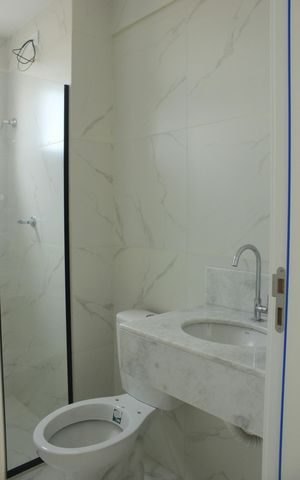 Apartamento para alugar com 52m², 2 quartos e 1 vagaBanheiro social 