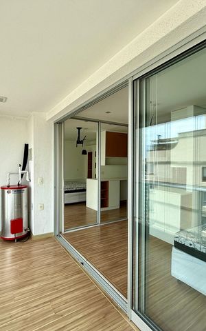 Studio para alugar com 36m², 1 quarto e 1 vaga Studio para alugar com 36m², 1 quarto e 1 vagaSacada