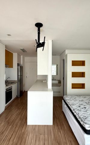 Studio para alugar com 36m², 1 quarto e 1 vaga Studio para alugar com 36m², 1 quarto e 1 vagaQuarto