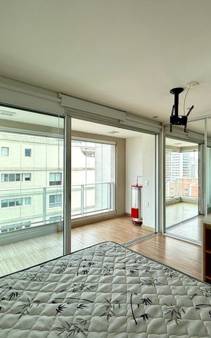 Studio para alugar com 36m², 1 quarto e 1 vaga Studio para alugar com 36m², 1 quarto e 1 vagaQuarto