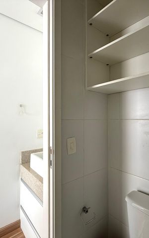 Studio para alugar com 36m², 1 quarto e 1 vaga Studio para alugar com 36m², 1 quarto e 1 vagaBanheiro
