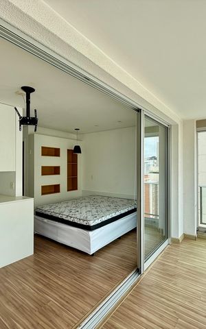 Studio para alugar com 36m², 1 quarto e 1 vaga Studio para alugar com 36m², 1 quarto e 1 vagaSacada