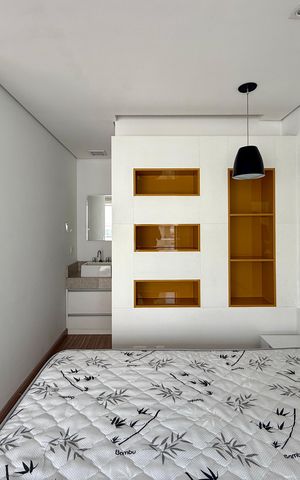 Studio para alugar com 36m², 1 quarto e 1 vaga Studio para alugar com 36m², 1 quarto e 1 vagaQuarto