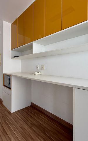 Studio para alugar com 36m², 1 quarto e 1 vaga Studio para alugar com 36m², 1 quarto e 1 vagaCozinha