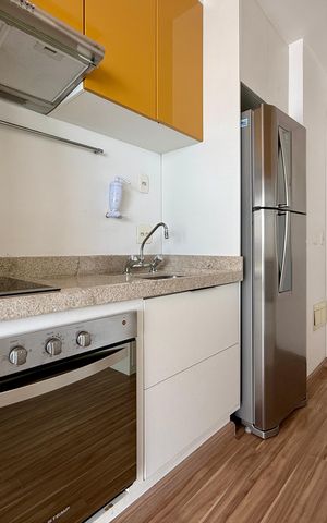Studio para alugar com 36m², 1 quarto e 1 vaga Studio para alugar com 36m², 1 quarto e 1 vagaCozinha