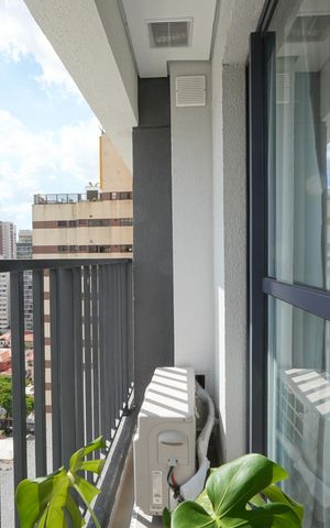 Studio à venda com 23m², 1 quarto e sem vagaVaranda