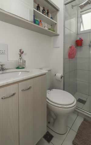 Apartamento à venda com 67m², 3 quartos e 1 vagaBanheiro Social