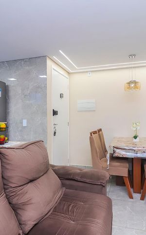 Apartamento à venda com 38m², 2 quartos e 1 vagaSala