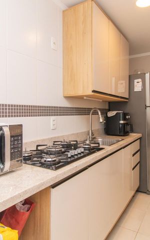Apartamento à venda com 49m², 1 quarto e 2 vagasCozinha