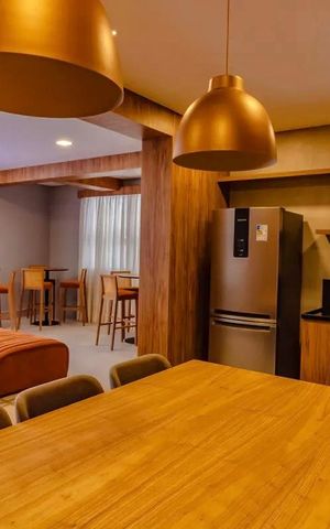 Apartamento para alugar com 28m², 1 quarto e sem vaga Apartamento para alugar com 28m², 1 quarto e sem vagaÁrea comum - Salão de festas