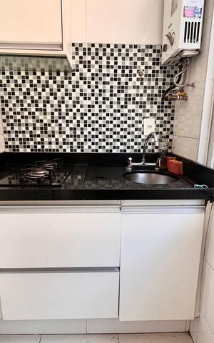 Apartamento à venda com 28m², 1 quarto e sem vaga Apartamento à venda com 28m², 1 quarto e sem vagaCozinha