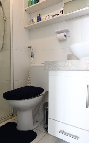 Apartamento à venda com 61m², 2 quartos e 1 vagaBanheiro da suíte 