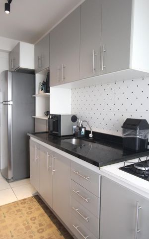 Apartamento à venda com 61m², 2 quartos e 1 vagaCozinha 