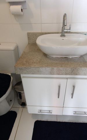 Apartamento à venda com 61m², 2 quartos e 1 vagaBanheiro da suíte 