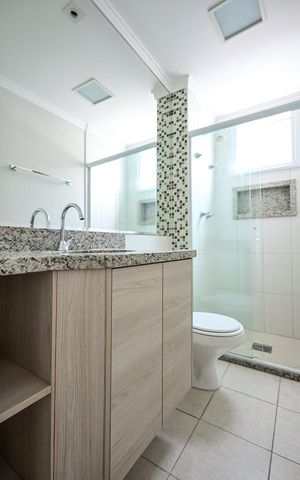 Apartamento para alugar com 64m², 2 quartos e 1 vagaBanheiro da Suíte