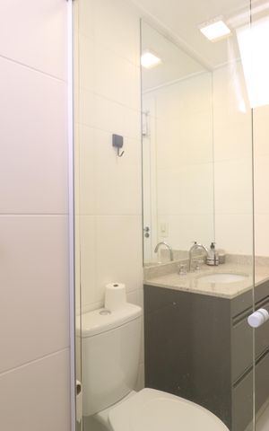 Apartamento à venda com 63m², 2 quartos e 1 vagaBanheiro da Suíte