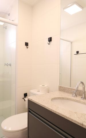 Apartamento à venda com 63m², 2 quartos e 1 vagaBanheiro da Suíte