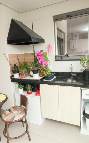 Apartamento à venda com 74m², 2 quartos e 2 vagasVaranda gourmet
