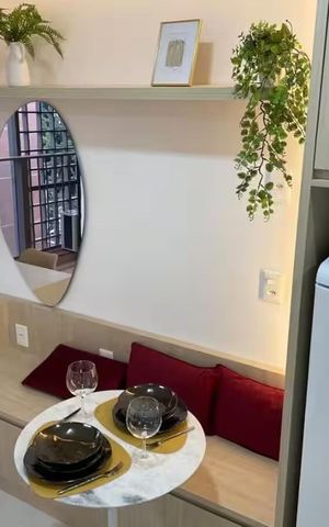 Studio à venda com 24m², 1 quarto e sem vagaCozinha