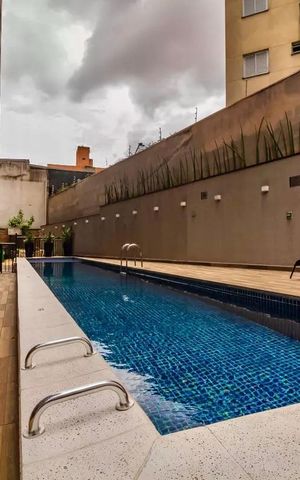 Studio à venda com 25m², 1 quarto e sem vaga Studio à venda com 25m², 1 quarto e sem vagaÁrea comum - Piscina