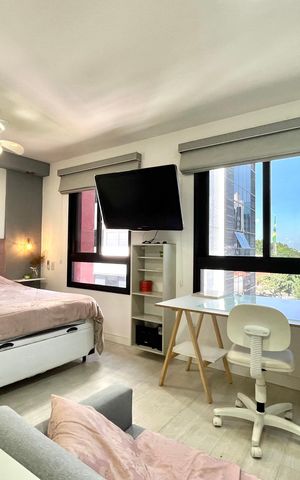 Studio à venda com 25m², 1 quarto e sem vaga Studio à venda com 25m², 1 quarto e sem vagaSala/Quarto