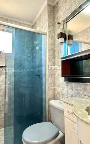 Apartamento à venda com 57m², 2 quartos e 1 vaga Apartamento à venda com 57m², 2 quartos e 1 vagaBanheiro