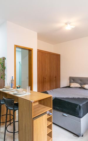 Apartamento para alugar com 25m², 1 quarto e sem vaga Apartamento para alugar com 25m², 1 quarto e sem vagaSala/Quarto