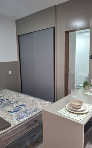 Studio para alugar com 24m², 1 quarto e sem vaga