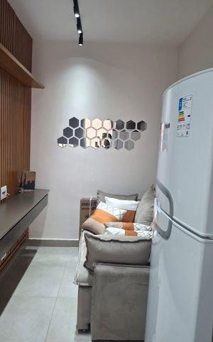 Studio para alugar com 24m², 1 quarto e sem vaga
