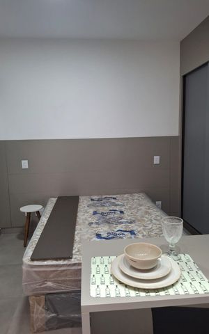Studio para alugar com 24m², 1 quarto e sem vaga