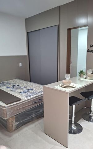 Studio para alugar com 24m², 1 quarto e sem vaga