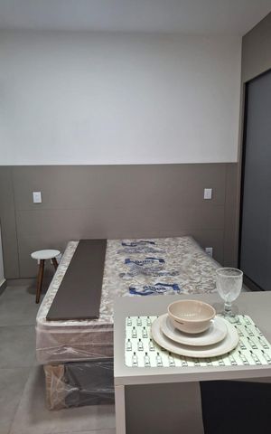 Studio para alugar com 24m², 1 quarto e sem vaga