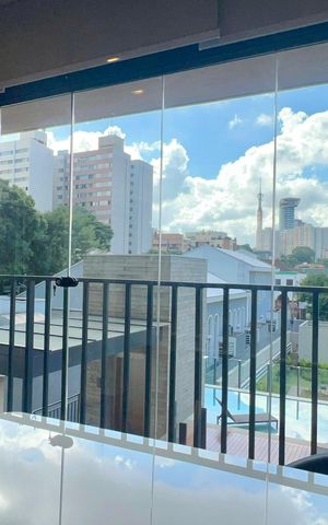 Studio para alugar com 28m², 1 quarto e sem vagaVaranda