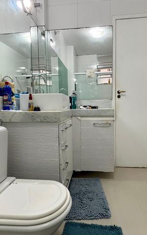 Apartamento à venda com 120m², 3 quartos e 1 vaga Apartamento à venda com 120m², 3 quartos e 1 vagaBanheiro social